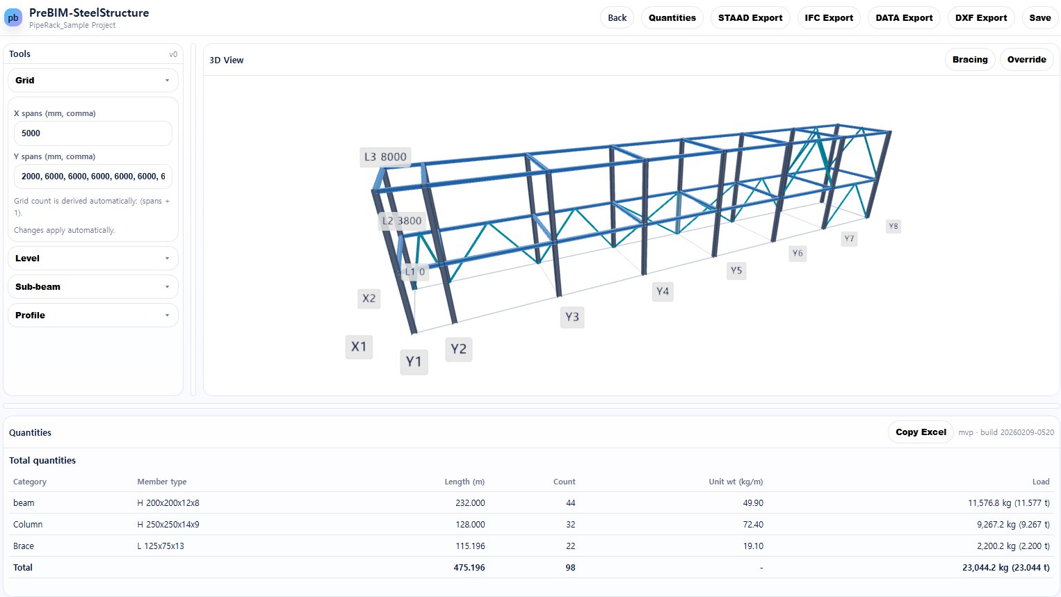 PreBIM‑SteelStructure preview